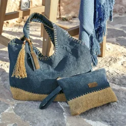 Ensemble cabas et pochette Cacula