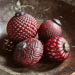 Lot de 4 boules de Noël Meyen