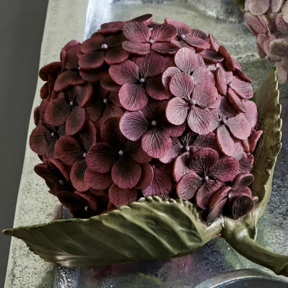 Lot de 2 fleurs décoratives Hortensie