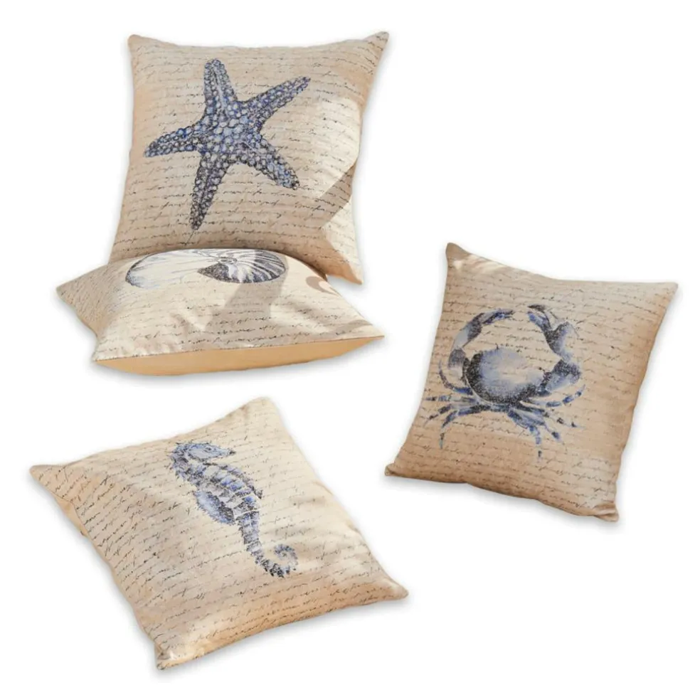 Lot de 4 housses de coussins Sealand