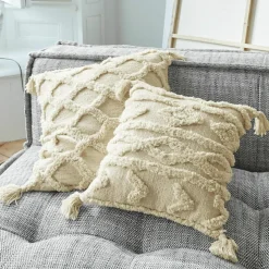Lot de 2 housses de coussins Linares