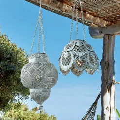 Lot de 2 lanternes solaires à suspendre Paale