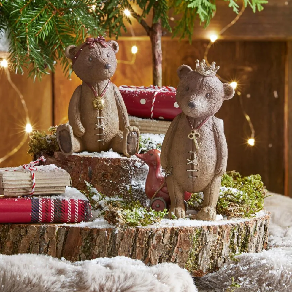 Lot de 2 oursons décoratifs Bonnal
