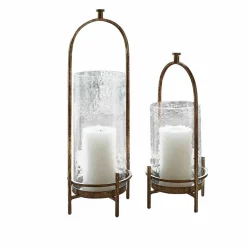 Lot de 2 photophores Aquivar