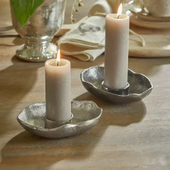Lot de 2 porte-bougies chauffe-plats Quilvano