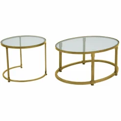 Lot de 2 tables basses Ninove