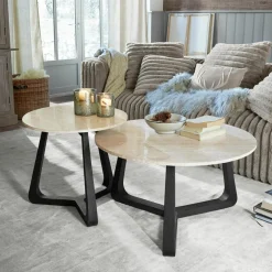 Lot de 2 tables basses Tressane