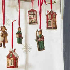 Lot de 3 décorations à suspendre Aravyn